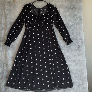 SHEIN WOMANS BLACK DRESS WITH ZIP ON BACK SZ 6